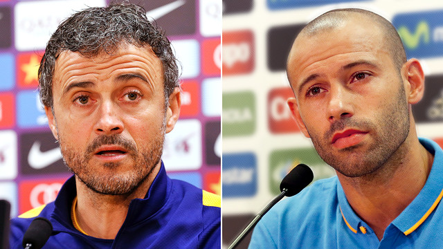 EN DIRECTO – Rueda de prensa de Javier Mascherano y Luis Enrique