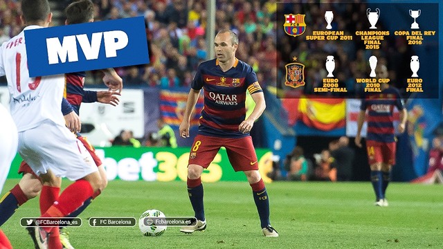 Andrés Iniesta, el rey de los MVP