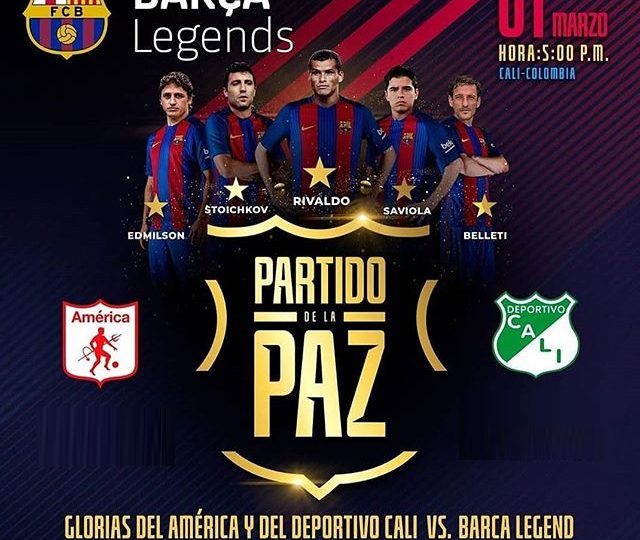 Barça legends jugará el 1 de Marzo de 2020 en el estadio Pascual Guerrero de Cali